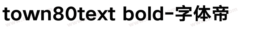 town80text bold字体转换